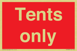 Tents only